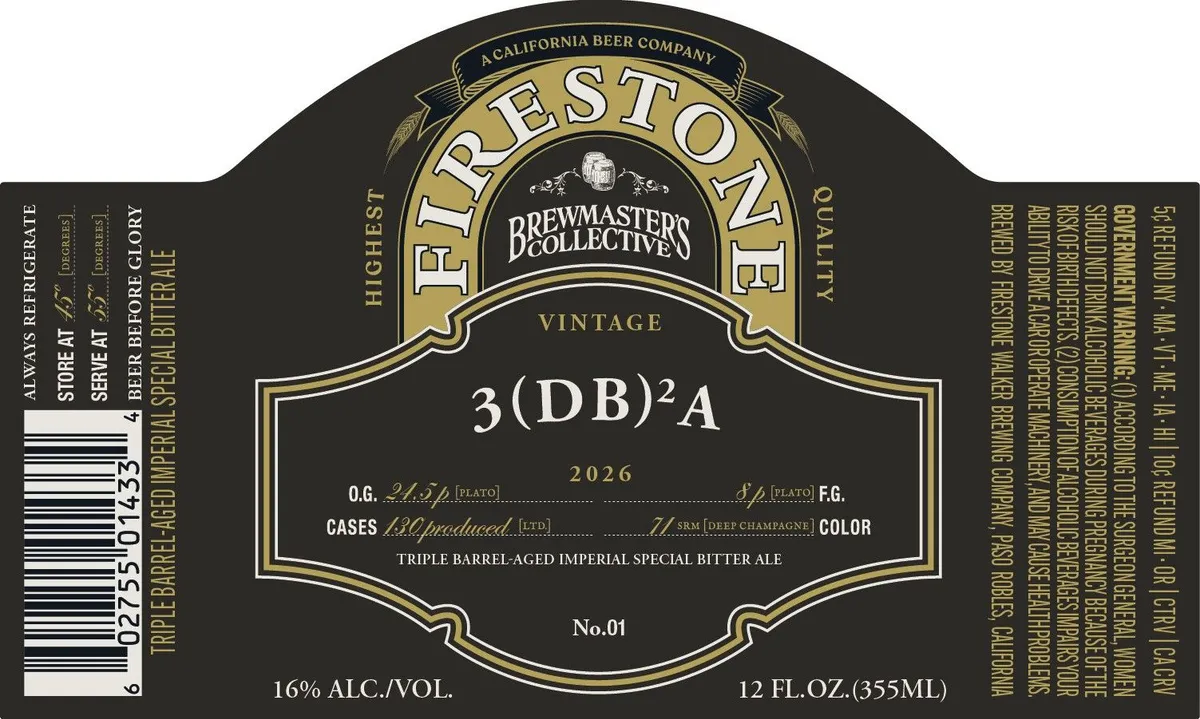 3(DB)²A — full label as filed with TTB