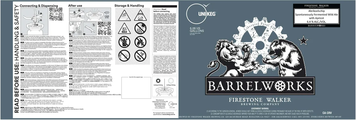 Abrikoelschip — full label as filed with TTB