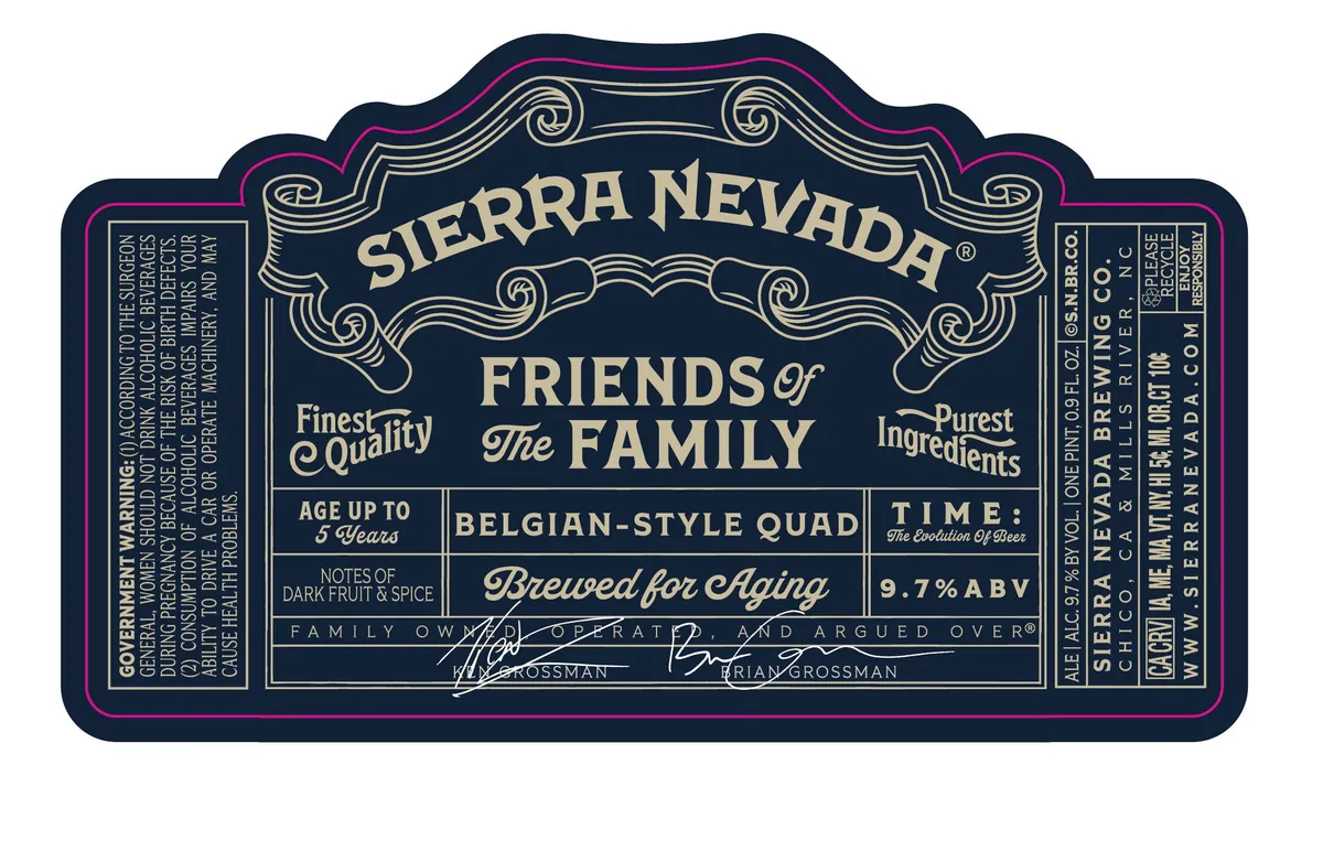 Friends of the Family — full label as filed with TTB
