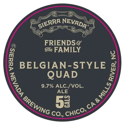 Friends of the Family Belgian-Style Quad label