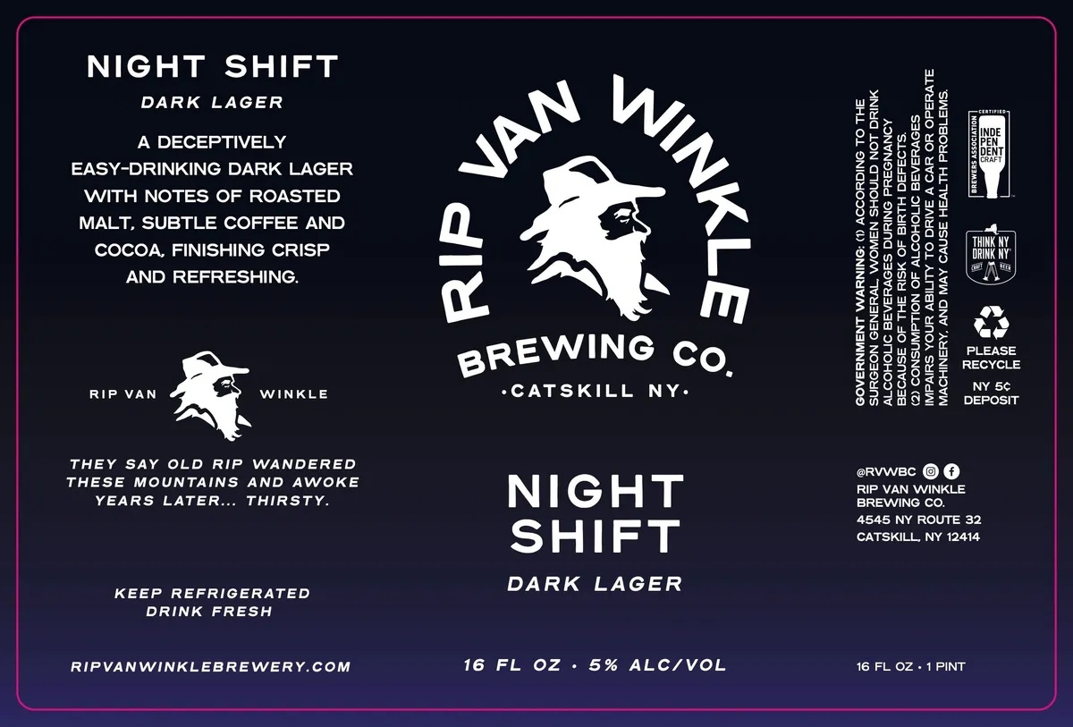 Night Shift — full label as filed with TTB