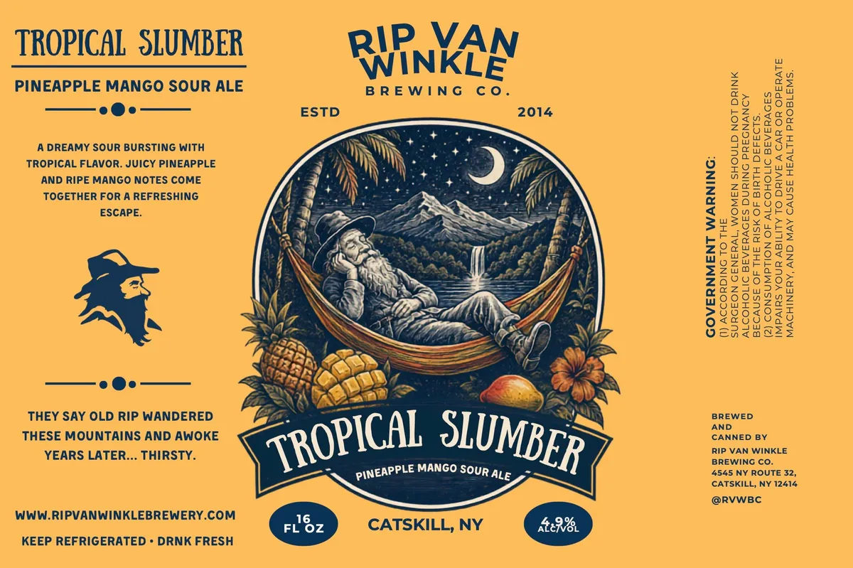 Tropical Slumber label