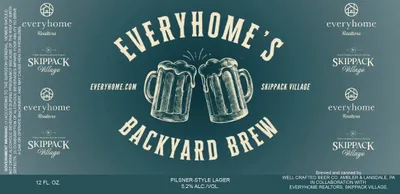 Everyhome's Backyard Brew label