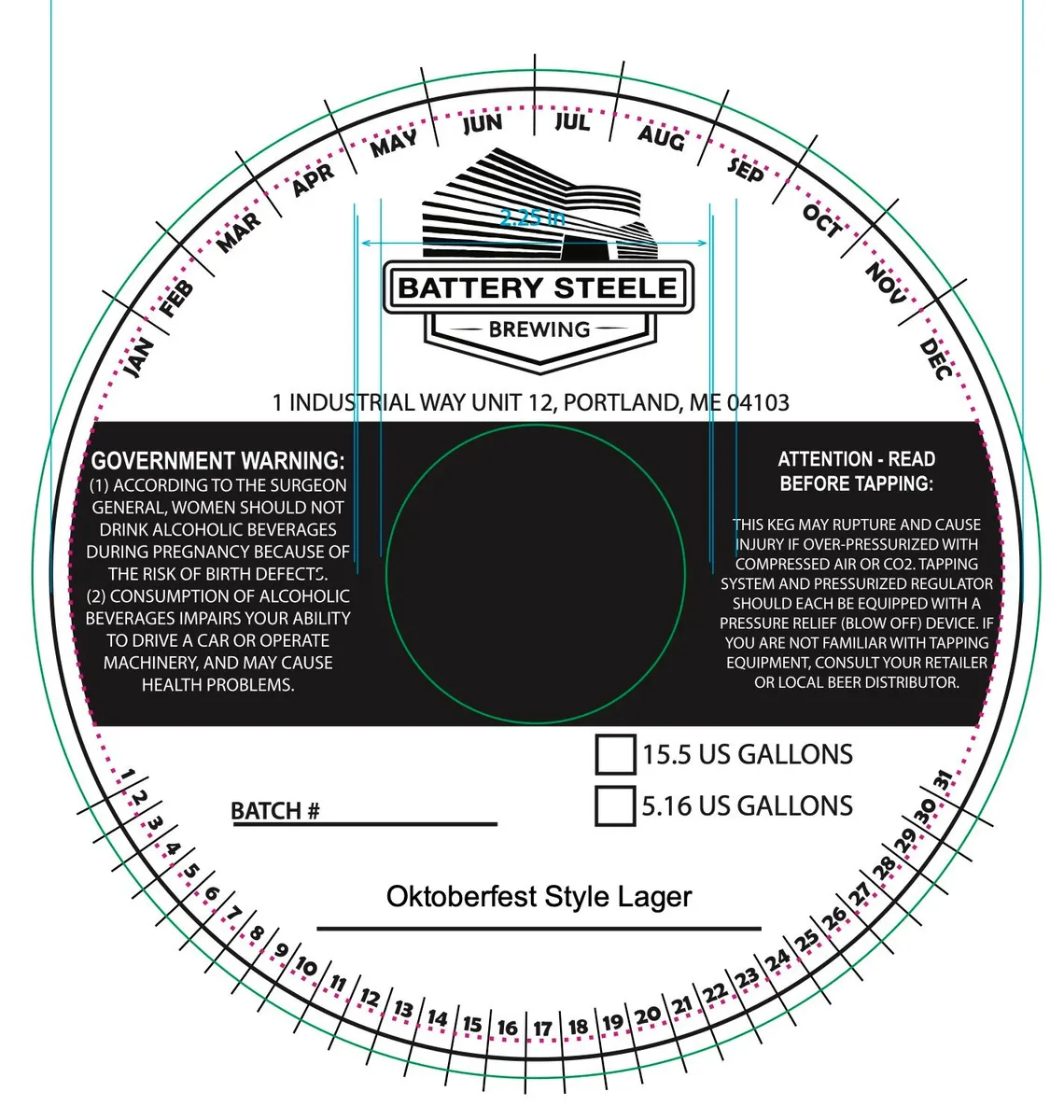 Oktoberfest Style Lager — full label as filed with TTB