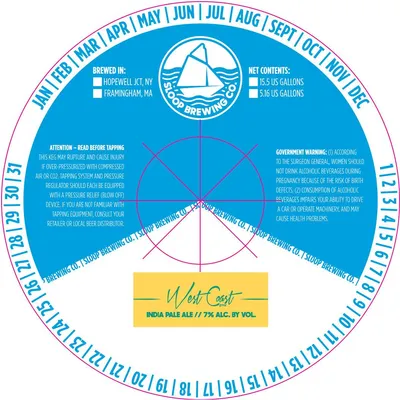 West Coast IPA label