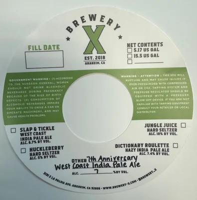 7th Anniversary label