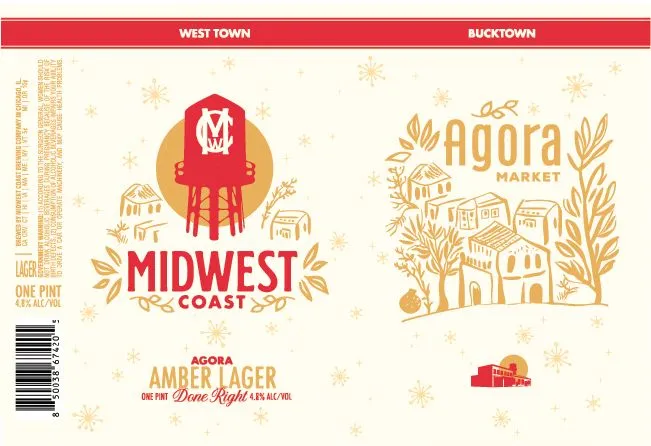 Agora Amber Lager — full label as filed with TTB