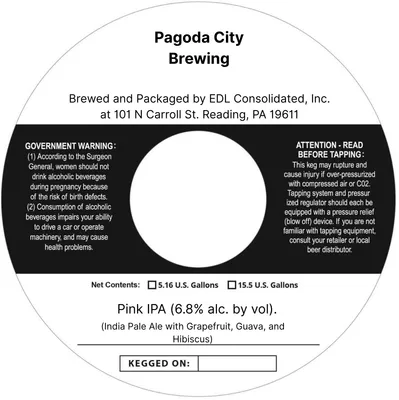 Pink IPA label