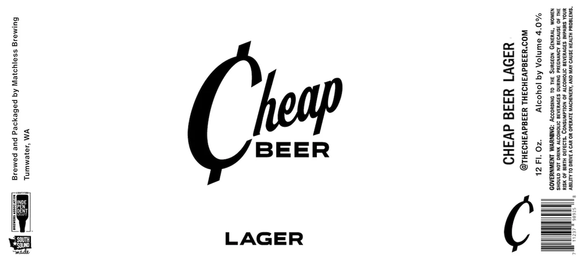 Cheap Beer — full label as filed with TTB