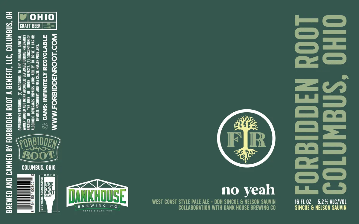 No Yeah — full label as filed with TTB