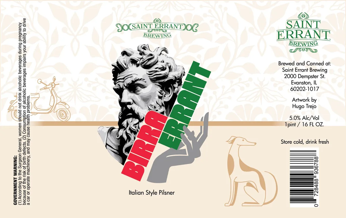 Birra Errant — full label as filed with TTB