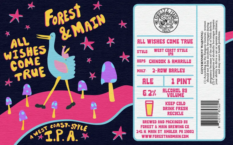 All Wishes Come True — full label as filed with TTB