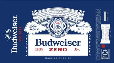Budweiser Zero label