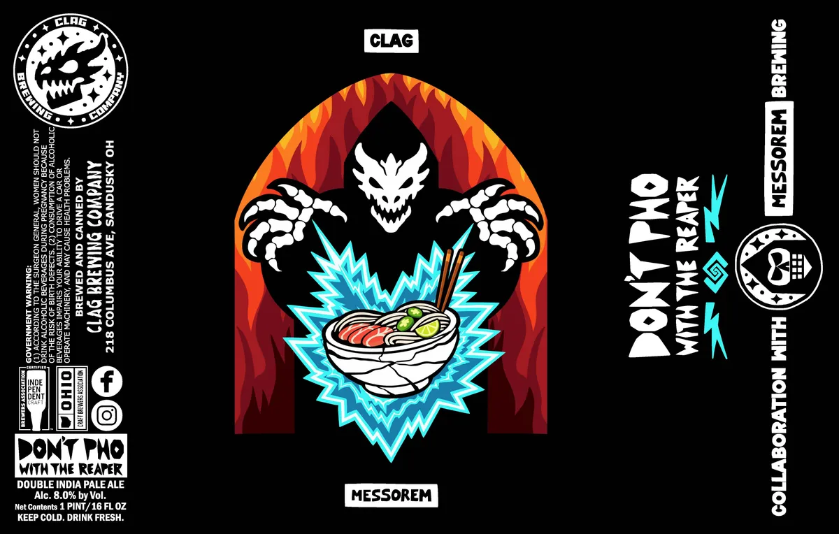 Don't Pho With The Reaper — full label as filed with TTB