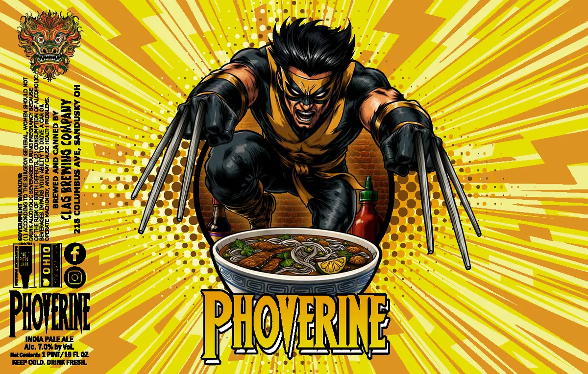 Phoverine — full label as filed with TTB