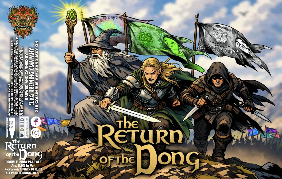 The Return of the Dong — full label as filed with TTB