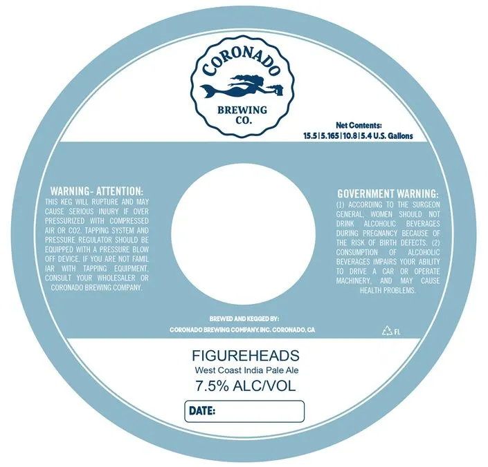 Figureheads — full label as filed with TTB