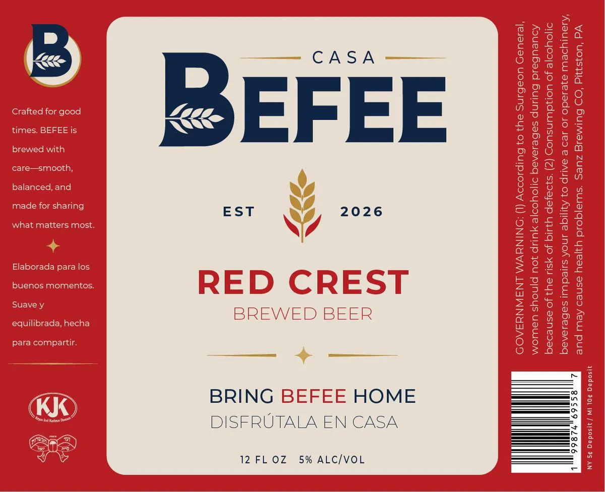 Red Crest — full label as filed with TTB