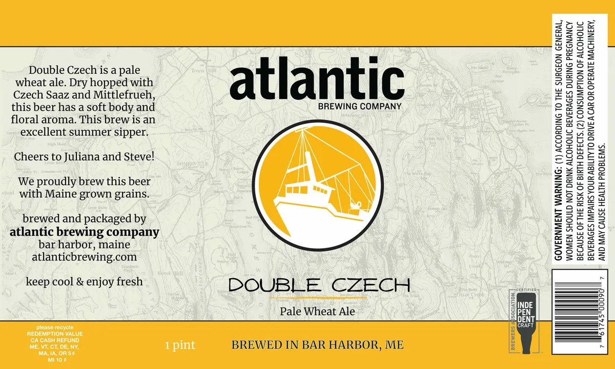 Double Czech — full label as filed with TTB