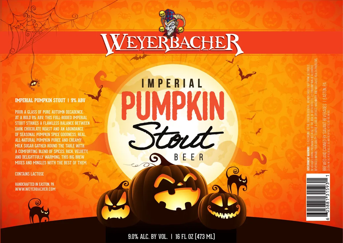 Imperial Pumpkin Stout — full label as filed with TTB