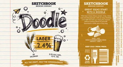Doodle Lager label