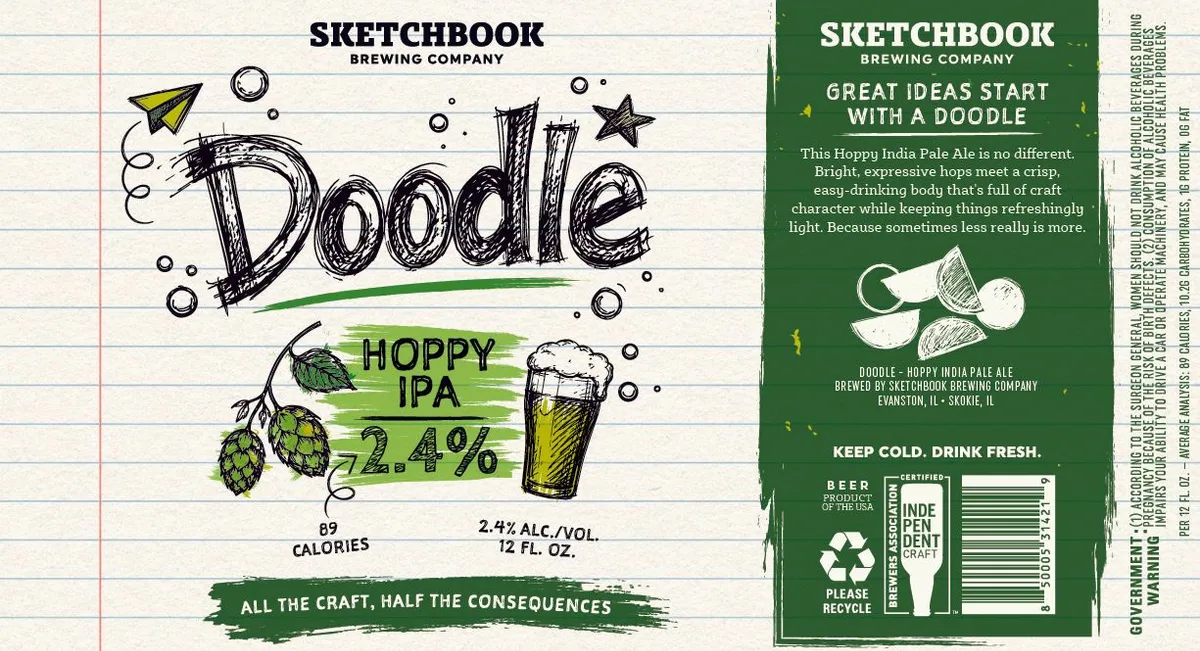 Doodle Hoppy IPA — full label as filed with TTB