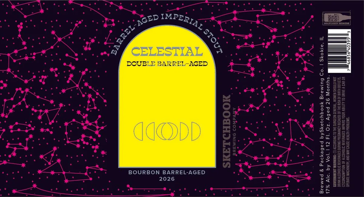 Celestial Double Barrel-Aged label
