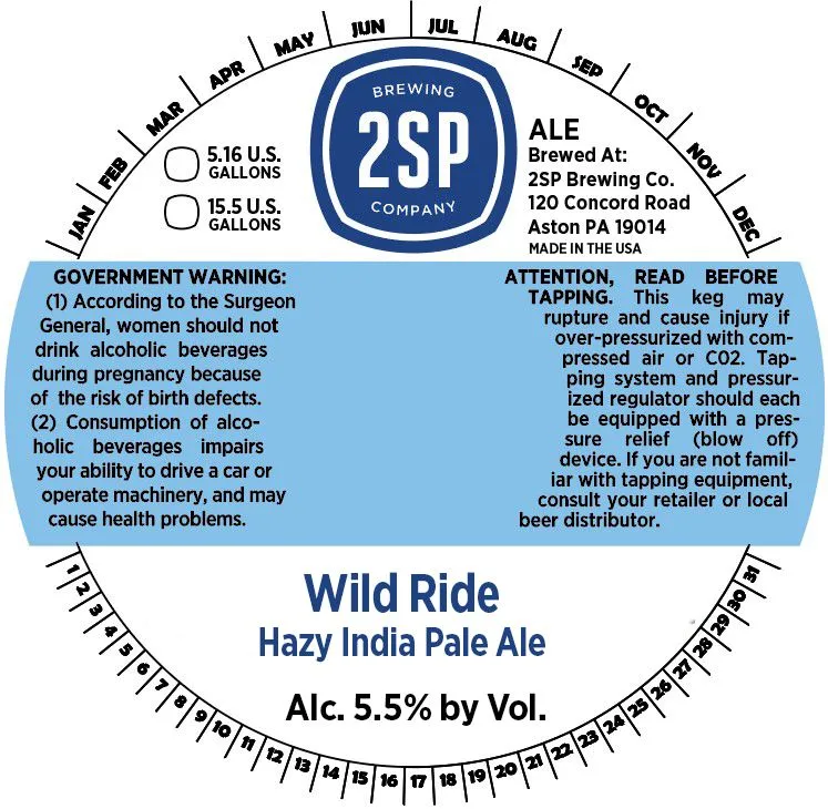 Wild Ride — full label as filed with TTB
