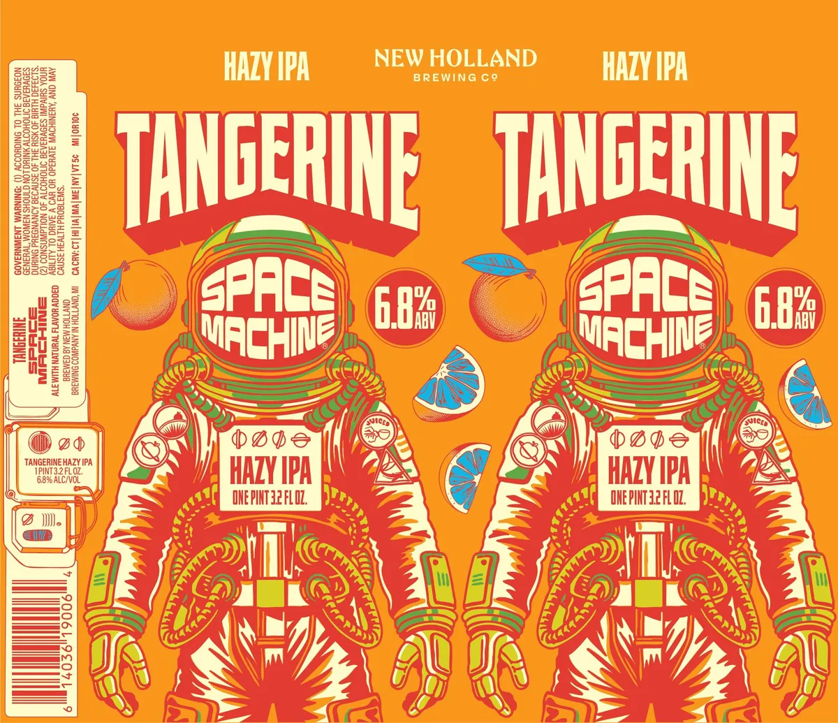 Tangerine Space Machine — full label as filed with TTB