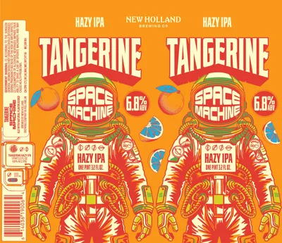Tangerine Space Machine label