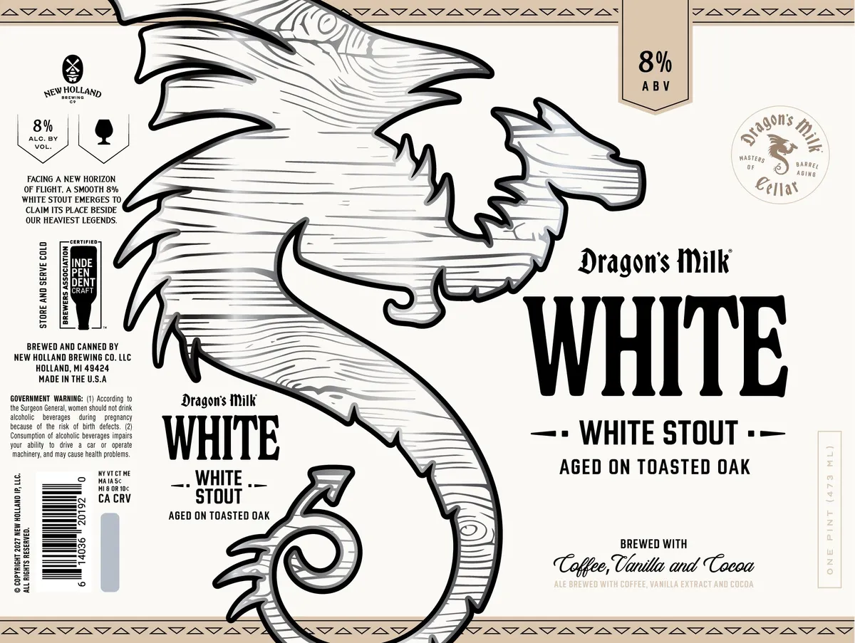 Dragon's Milk White — full label as filed with TTB