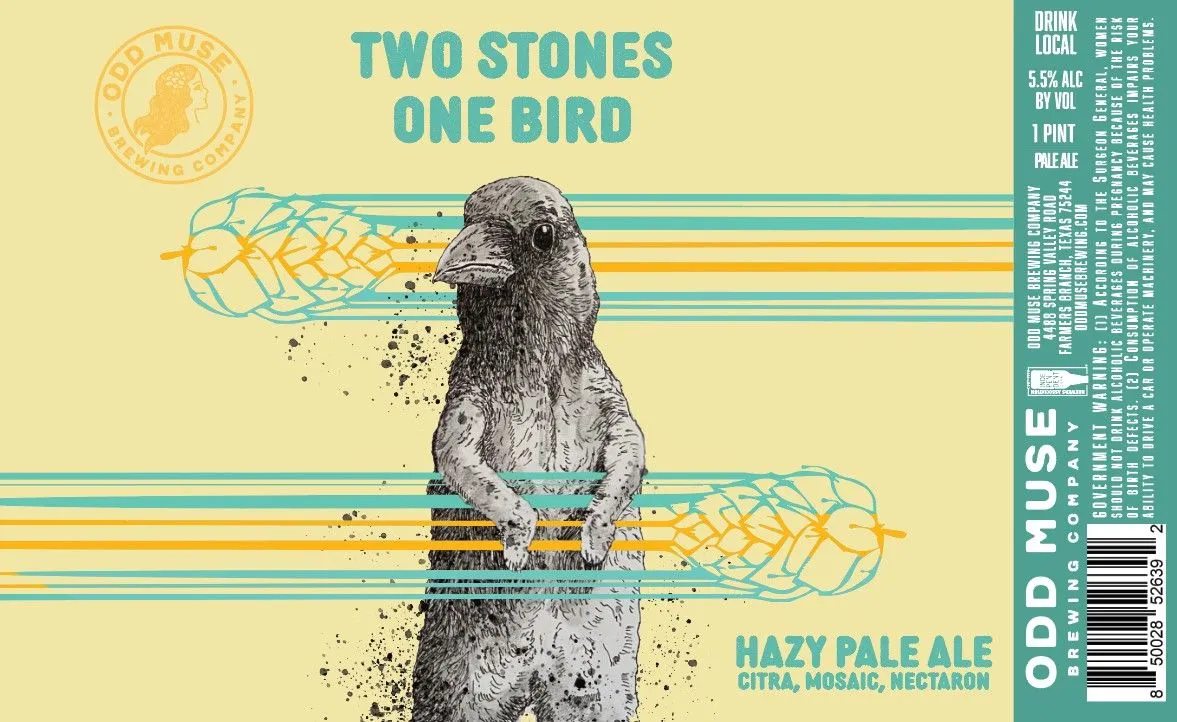Two Stones One Bird — full label as filed with TTB