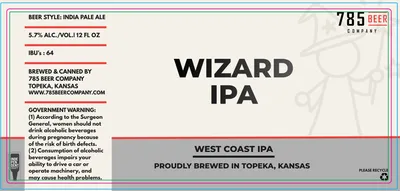 Wizard India Pale Ale label