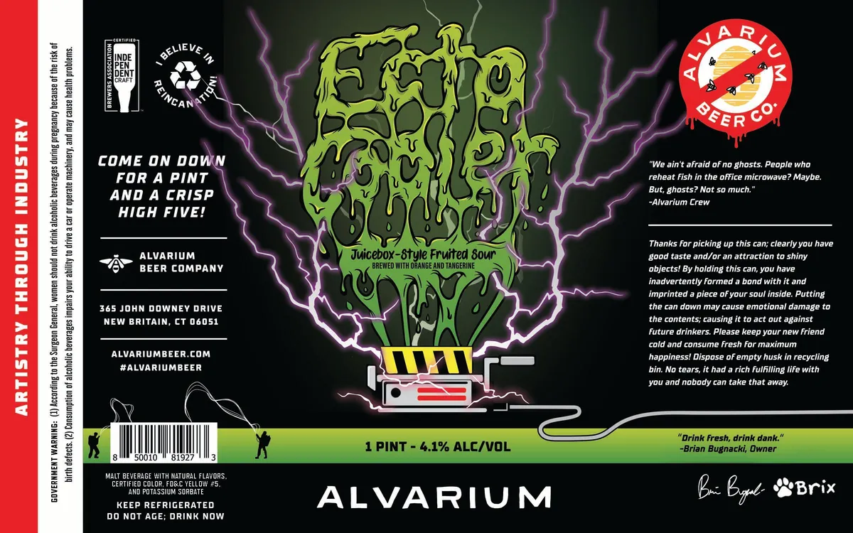 Ecto Cooler — full label as filed with TTB