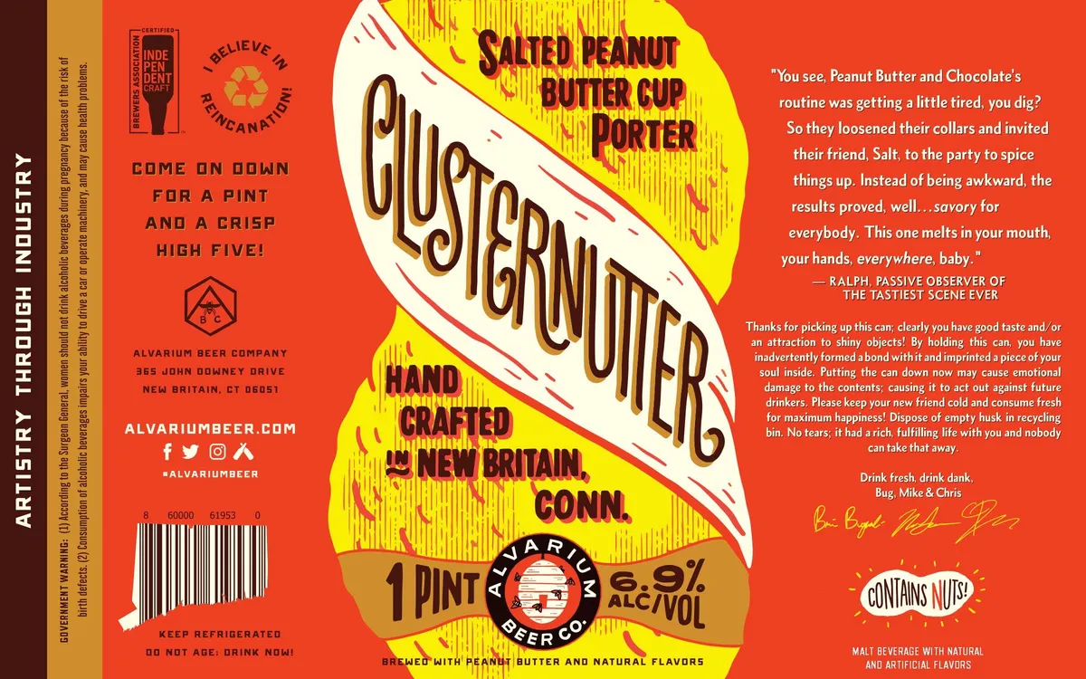 Clusternutter — full label as filed with TTB
