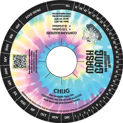 CHUG IPA label