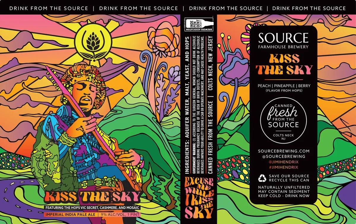 Kiss The Sky — full label as filed with TTB