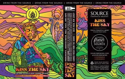 Kiss The Sky label