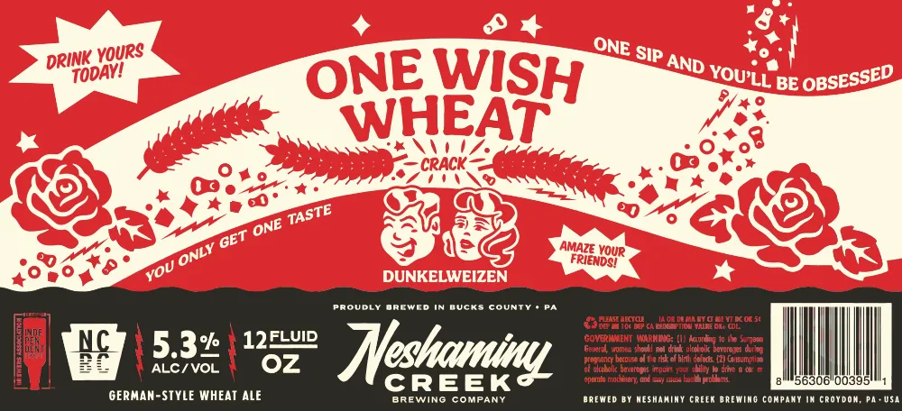 One Wish Wheat — full label as filed with TTB