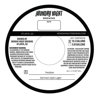 Festbier label