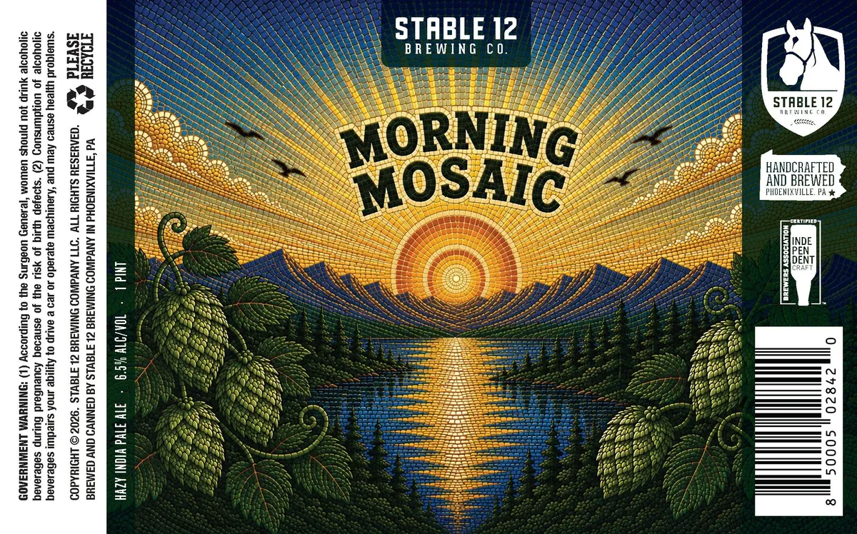Morning Mosaic — full label as filed with TTB