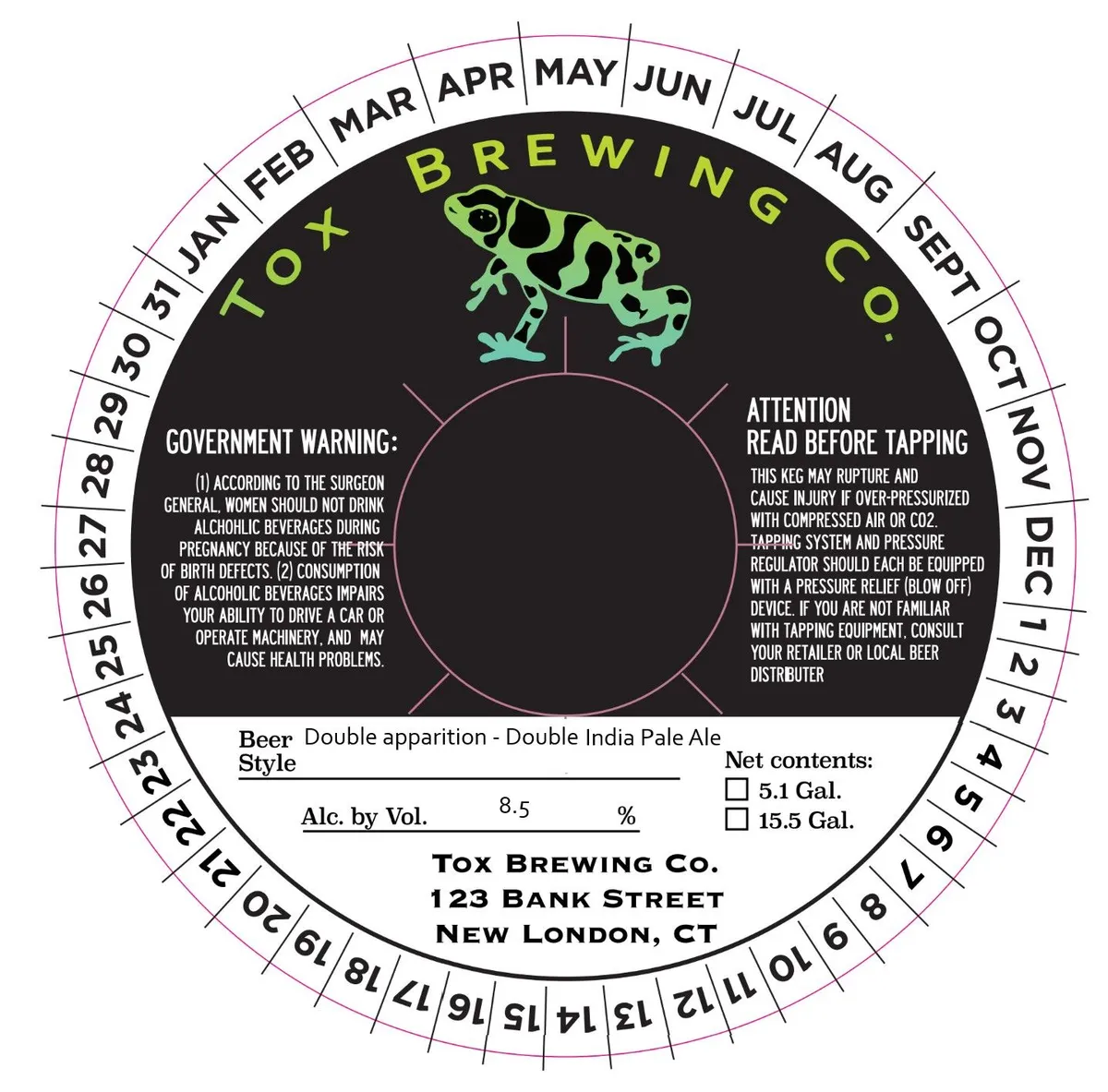 Double Apparition — full label as filed with TTB