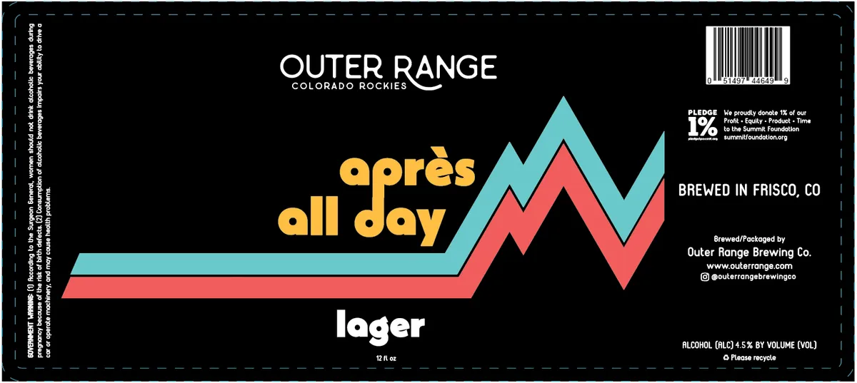 Après All Day — full label as filed with TTB