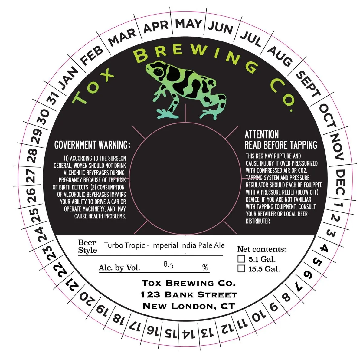 Turbo Tropic — full label as filed with TTB