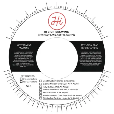 Oktoberfest Festbier Lager label