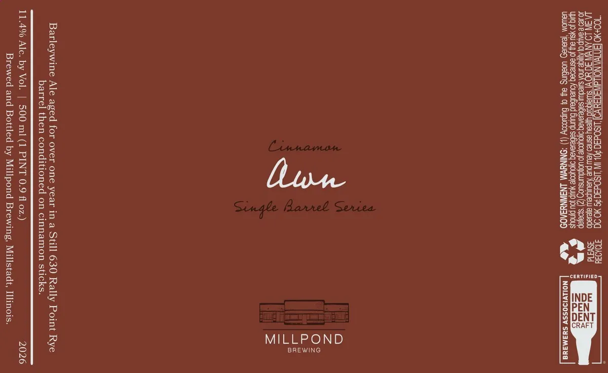 Cinnamon Awn — full label as filed with TTB