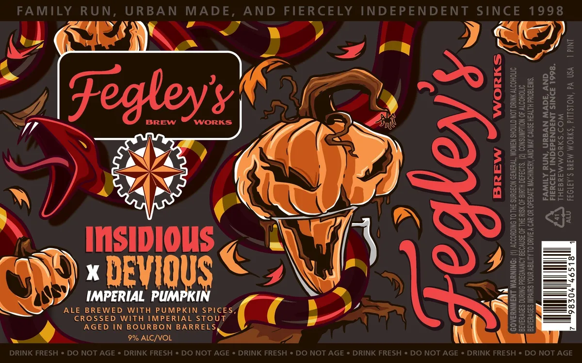 Insidious X Devious Imperial Pumpkin — full label as filed with TTB