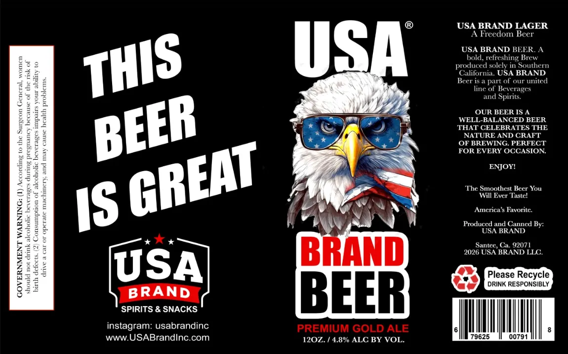 USA Brand Premium Gold label