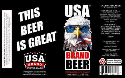 USA Brand Premium Gold label
