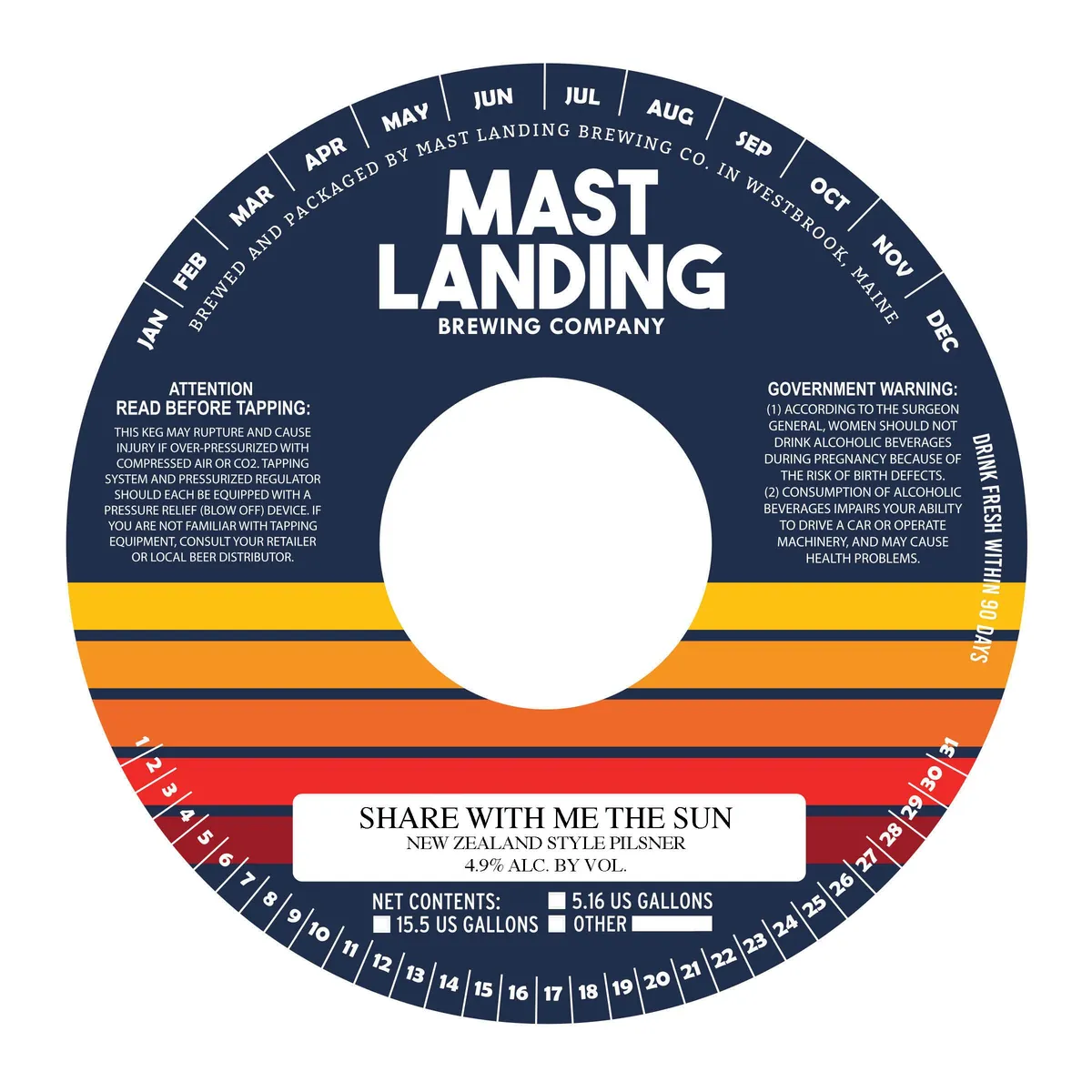 Share With Me the Sun — full label as filed with TTB
